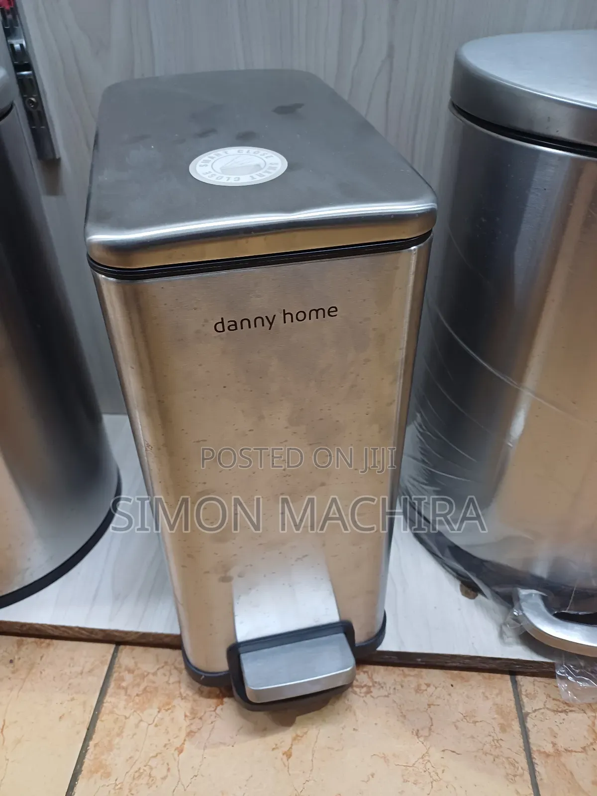 15l Square Waste Bins With Food Pedal