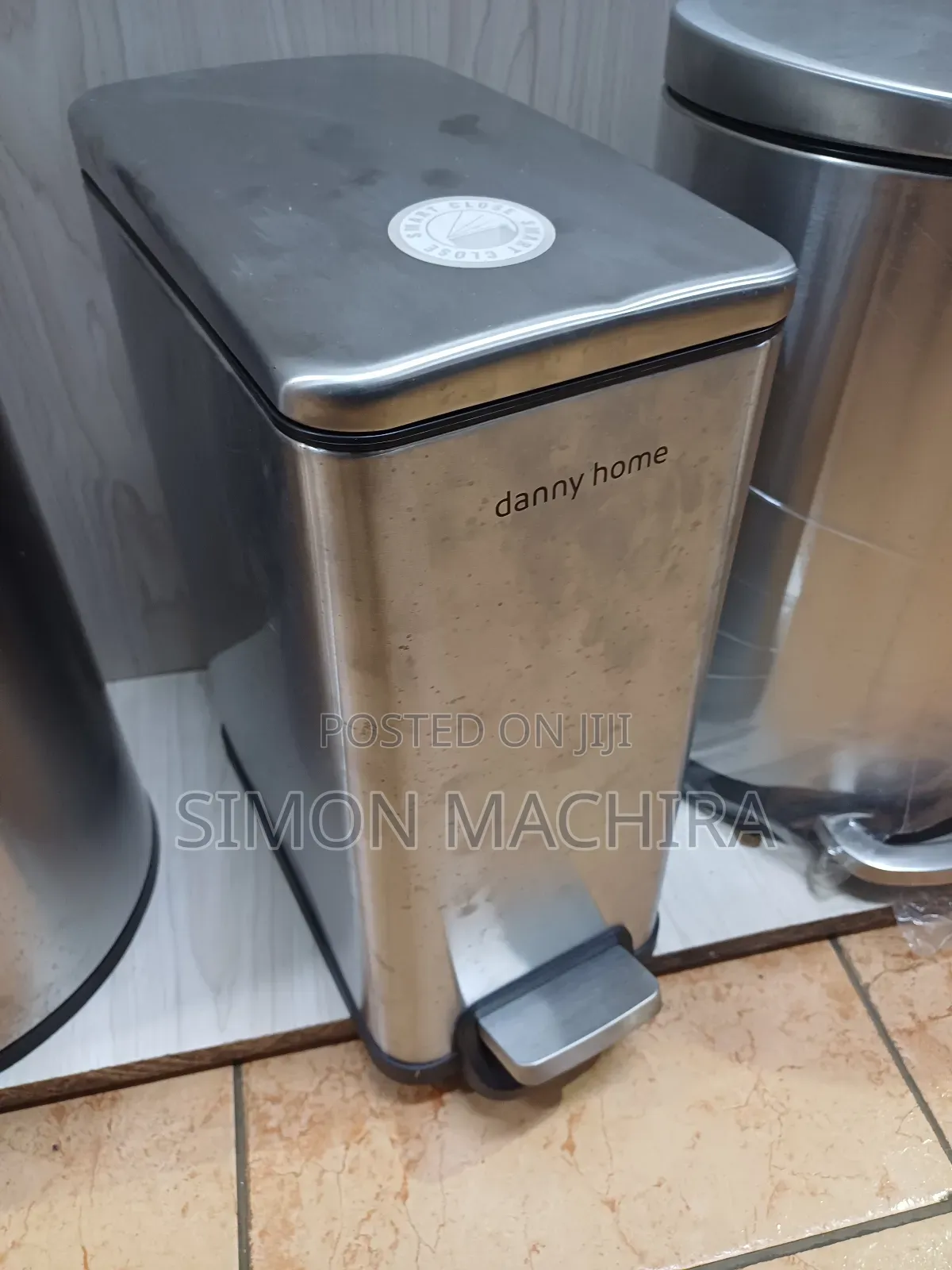 15l Square Waste Bins With Food Pedal