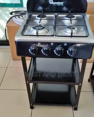 Ramtons Rg/547, Cooker 4 Burner Stainless Steel Stand ;