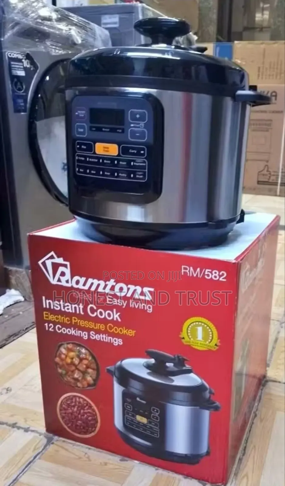 Ramtons Pressure Cooker With 12 Cooking Settings