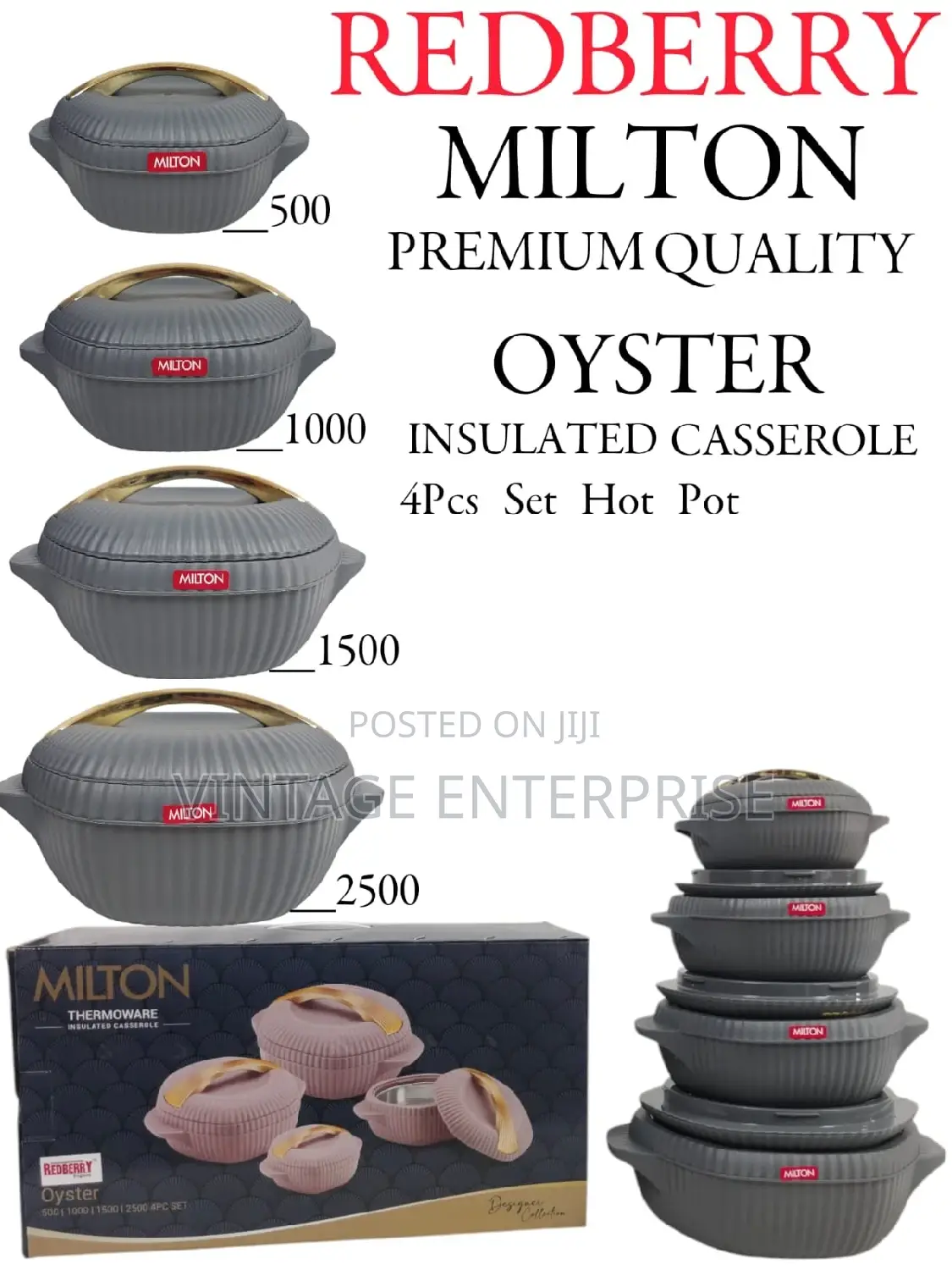 Redberry Premium Range Plastic Designer Hotpots