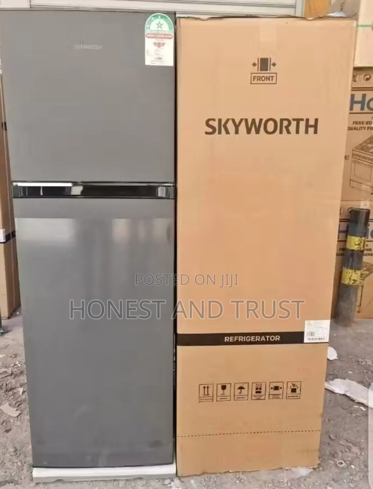 Skyworth No Frost Fridge 280ltrs Double Door Refrigerator