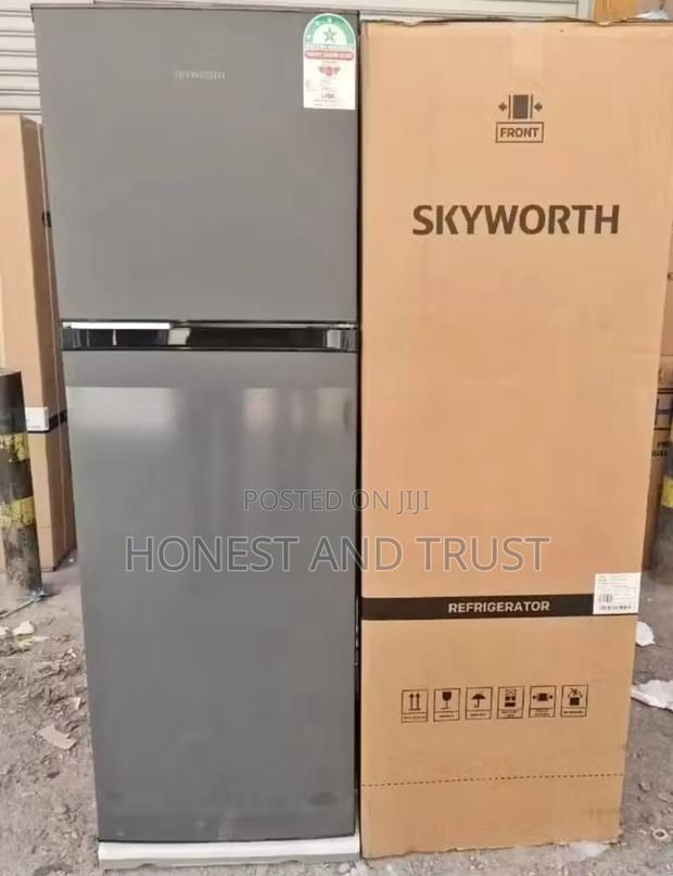 Skyworth 280l Double Door Refrigerator *Energy Efficient