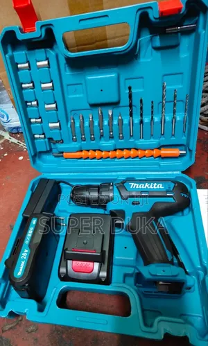Makita Cordless Drill.36v Rechargeable.2 Batteries.Bits Set