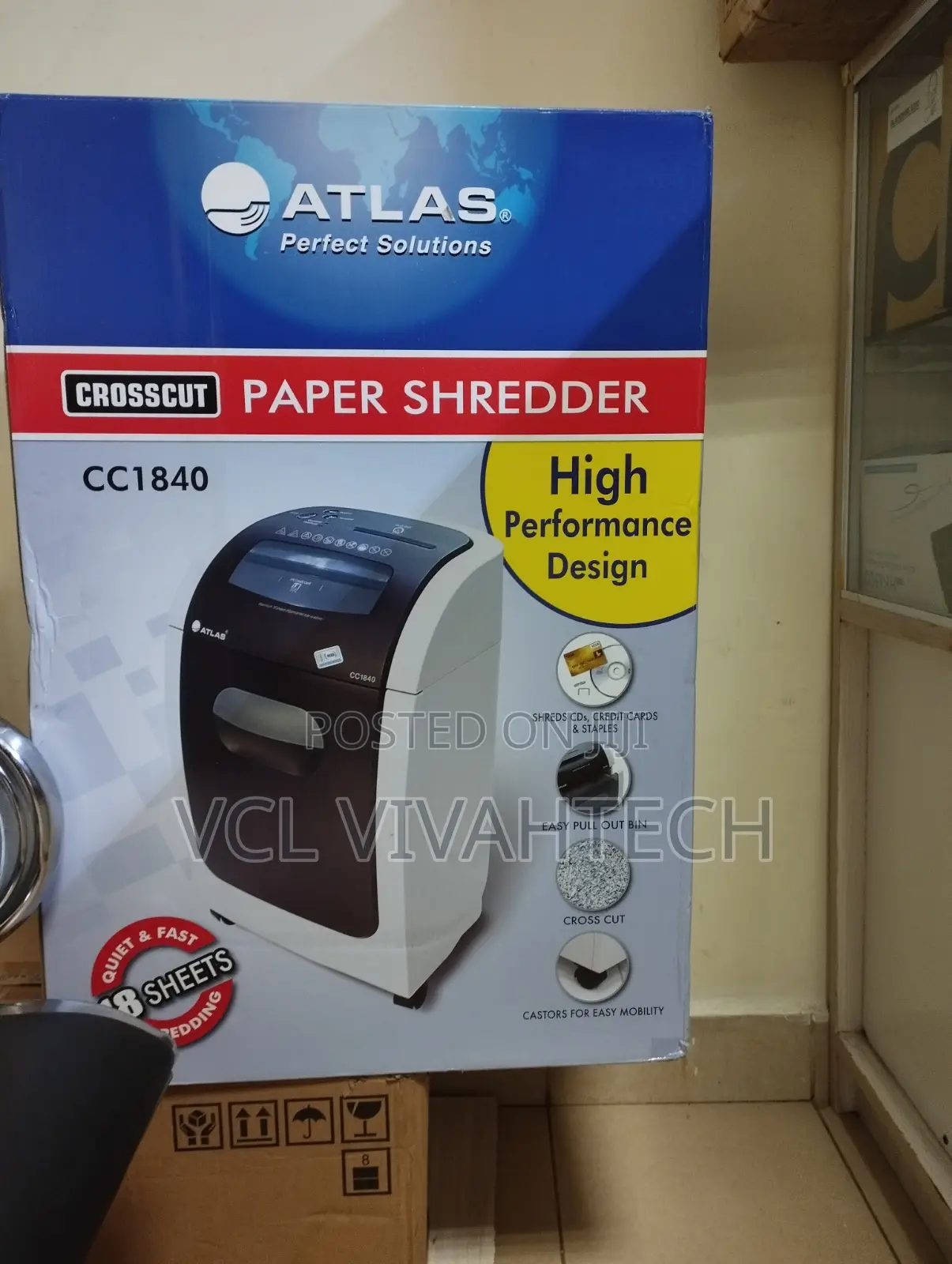Atlas Cc1840 Cross Cut Shredder - 18 Sheets