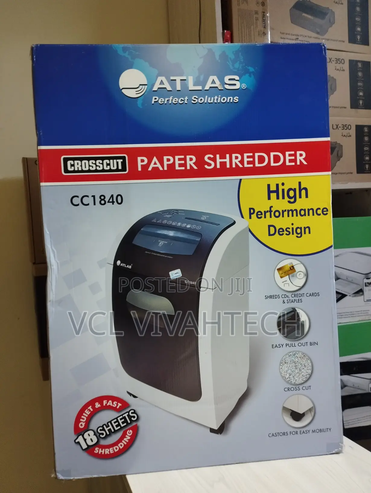Atlas Cc1840 Crosscut Paper Shredder Atlas 18 Sheets
