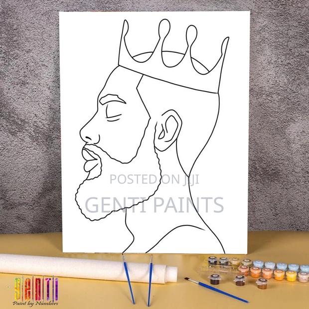 King - Predrawn Canvas Painting 40x30 Paint by Numbers