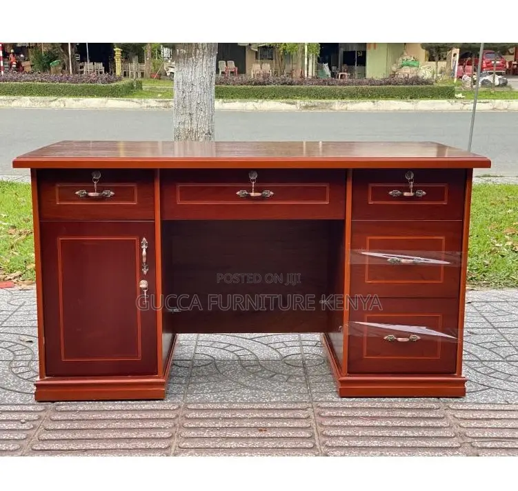 Office Tables:1.4 Meters Oval Wood Executive Work Desk