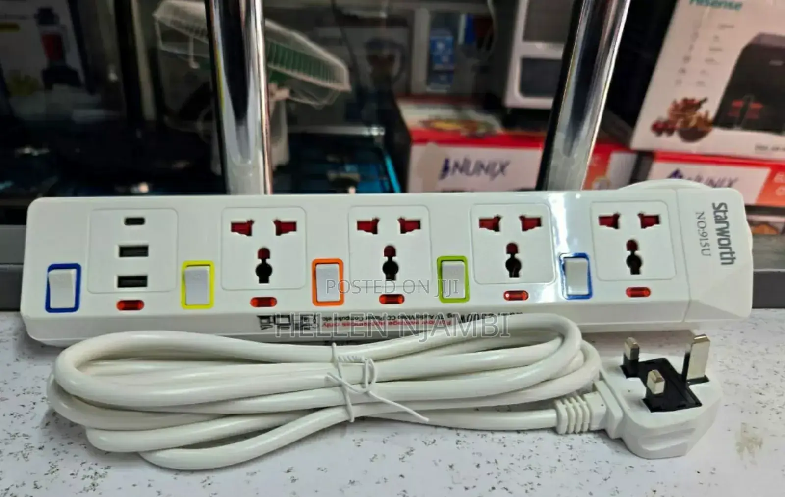 *Starworth Extension 5way With Usb Ports
