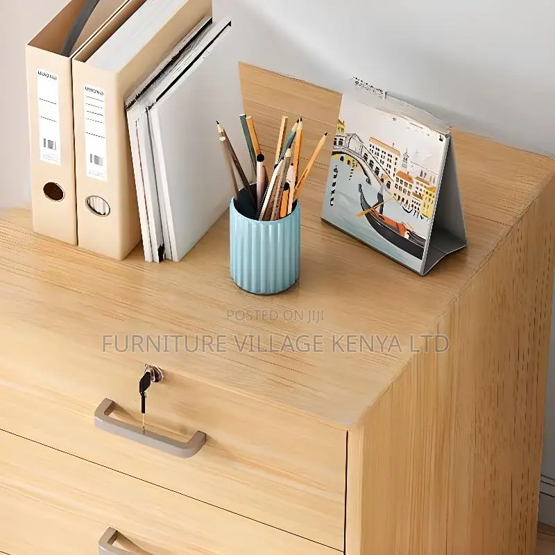 Office Storage Unit With Caster Wheels, Drawers
