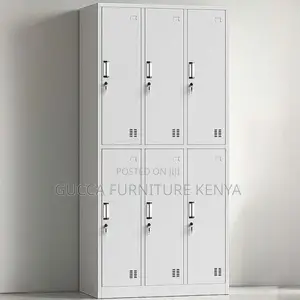 Cabinets: Office 6-Locker Storage Cabinet With Durability