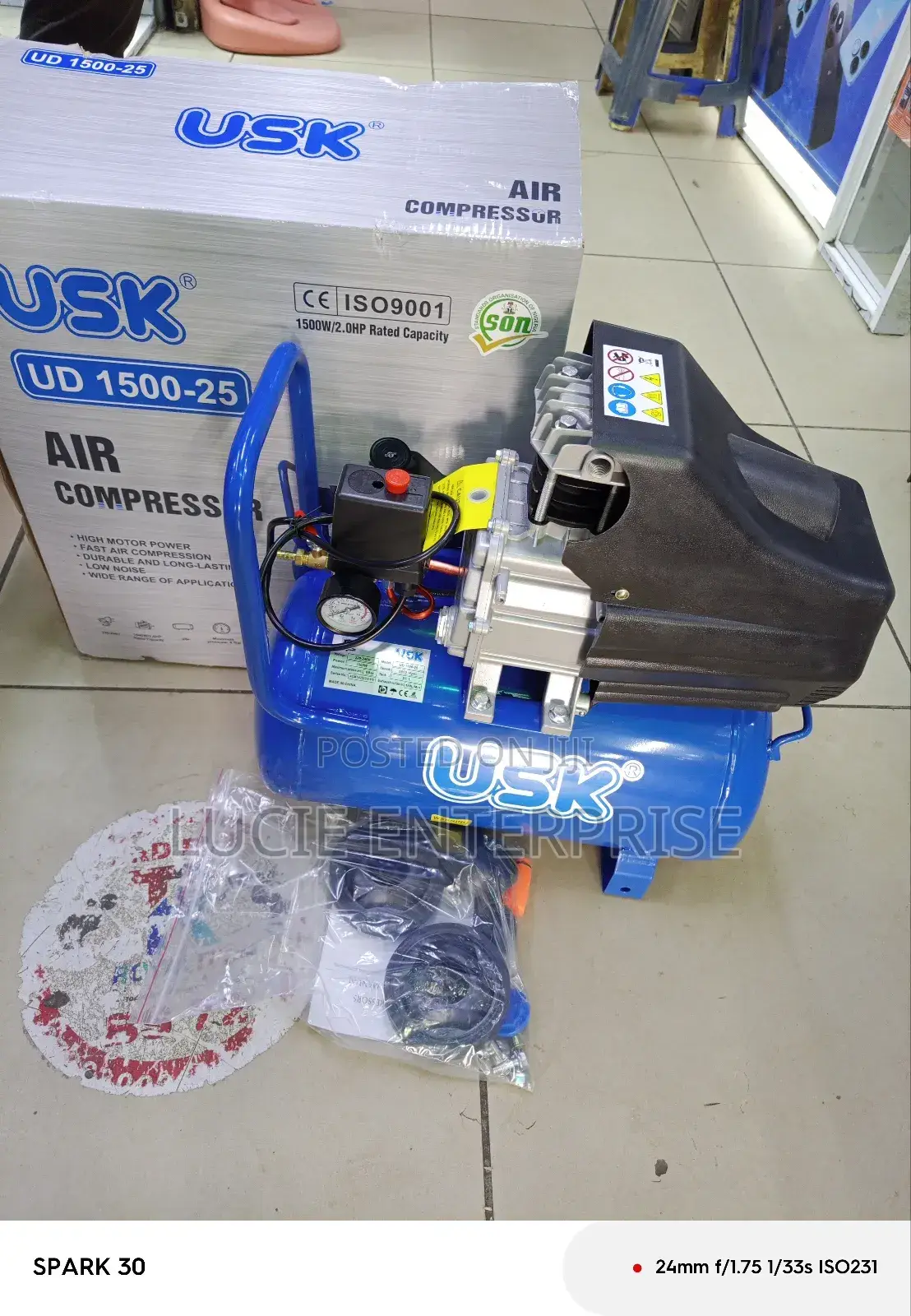 Air Compressor Machine 25liters,1500watts