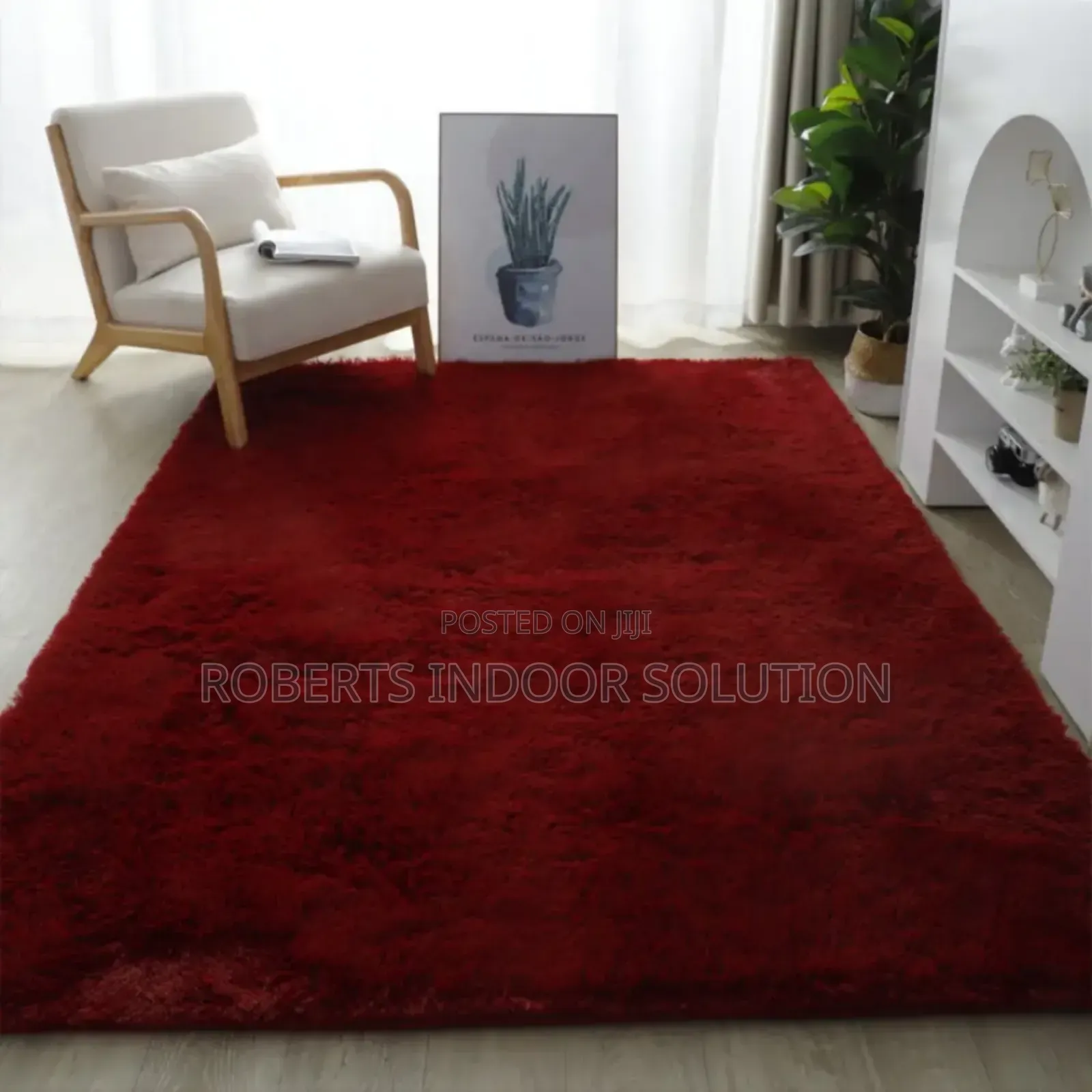 Maroon *Restocked* ! Fluffy Plain Carpets*