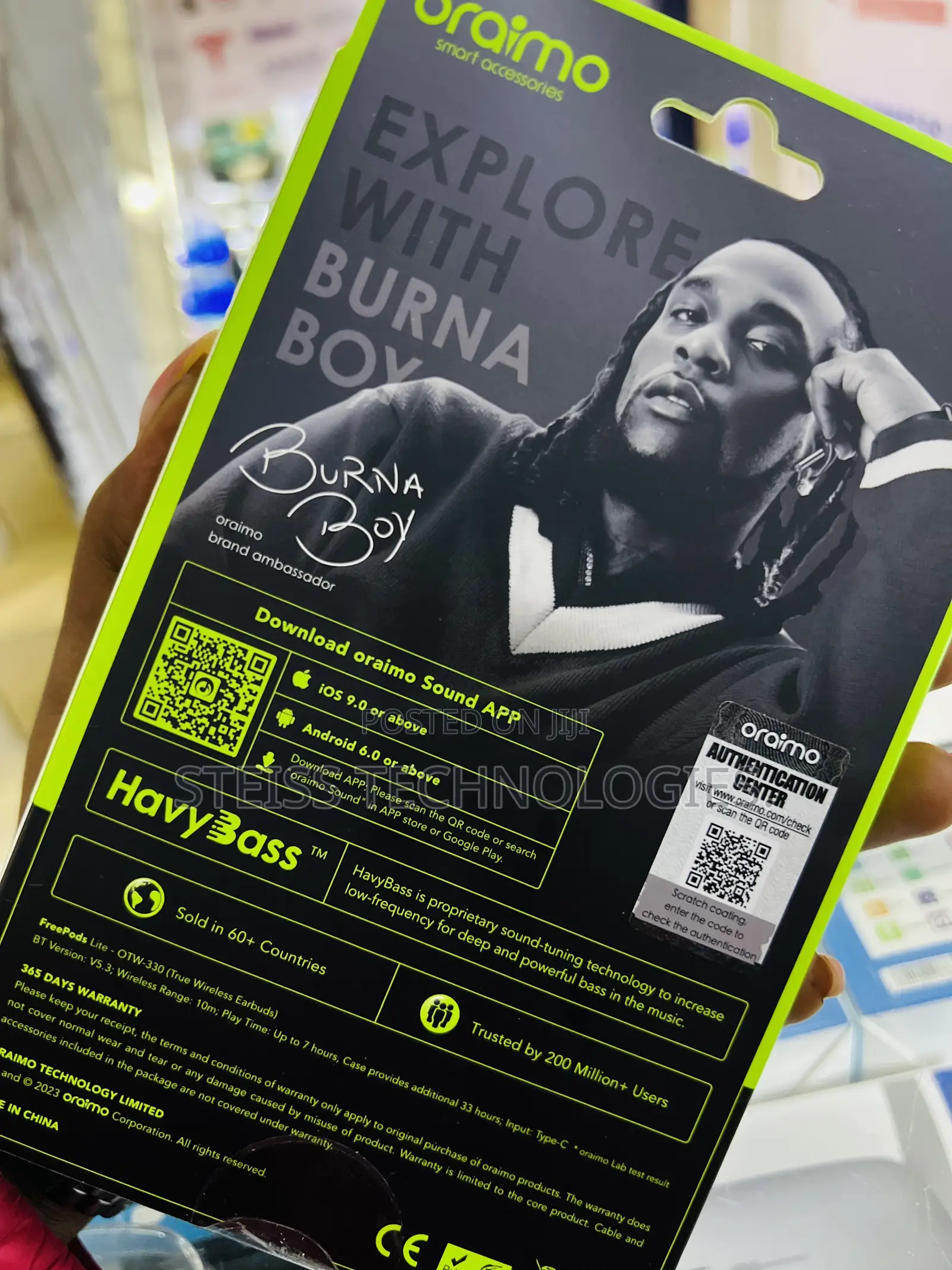 Freepods Lite Oraimo Blue Headsets