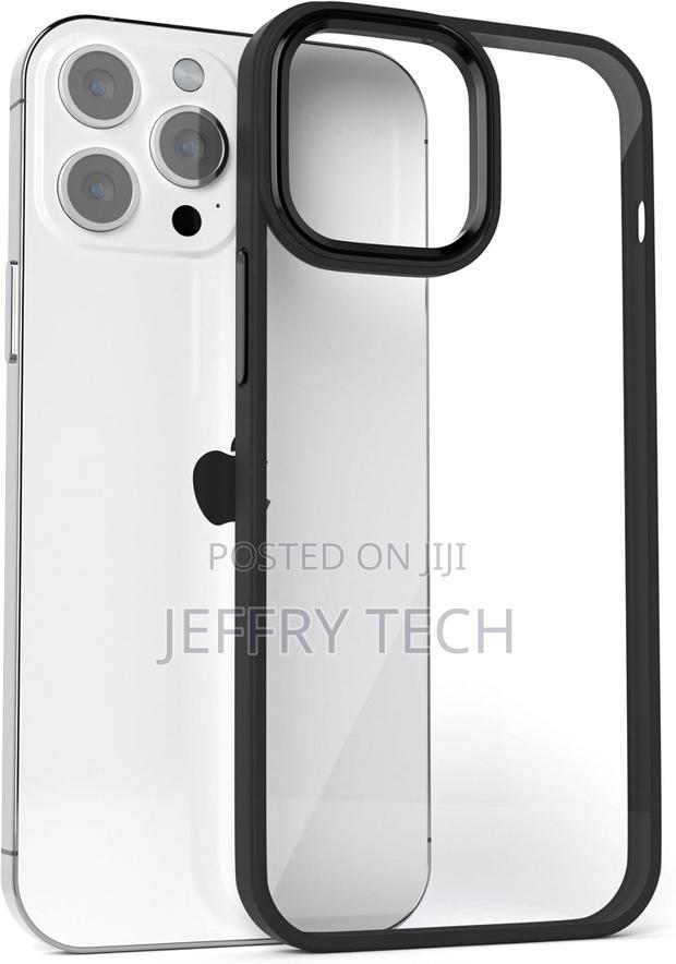 Gatita Black Clear Phone Case for iPhone 14 Black Rim Border