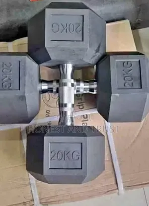 Dumbbells 20kg Hexagon Gym Dumbbells