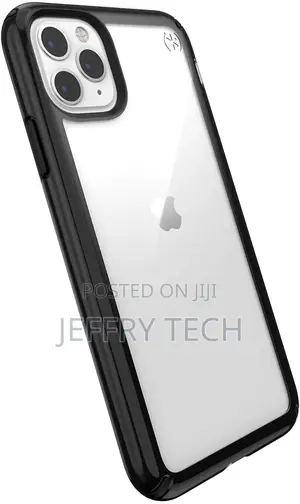Speck Presidio Show iPhone 11 Pro Max Case, Clear/Black