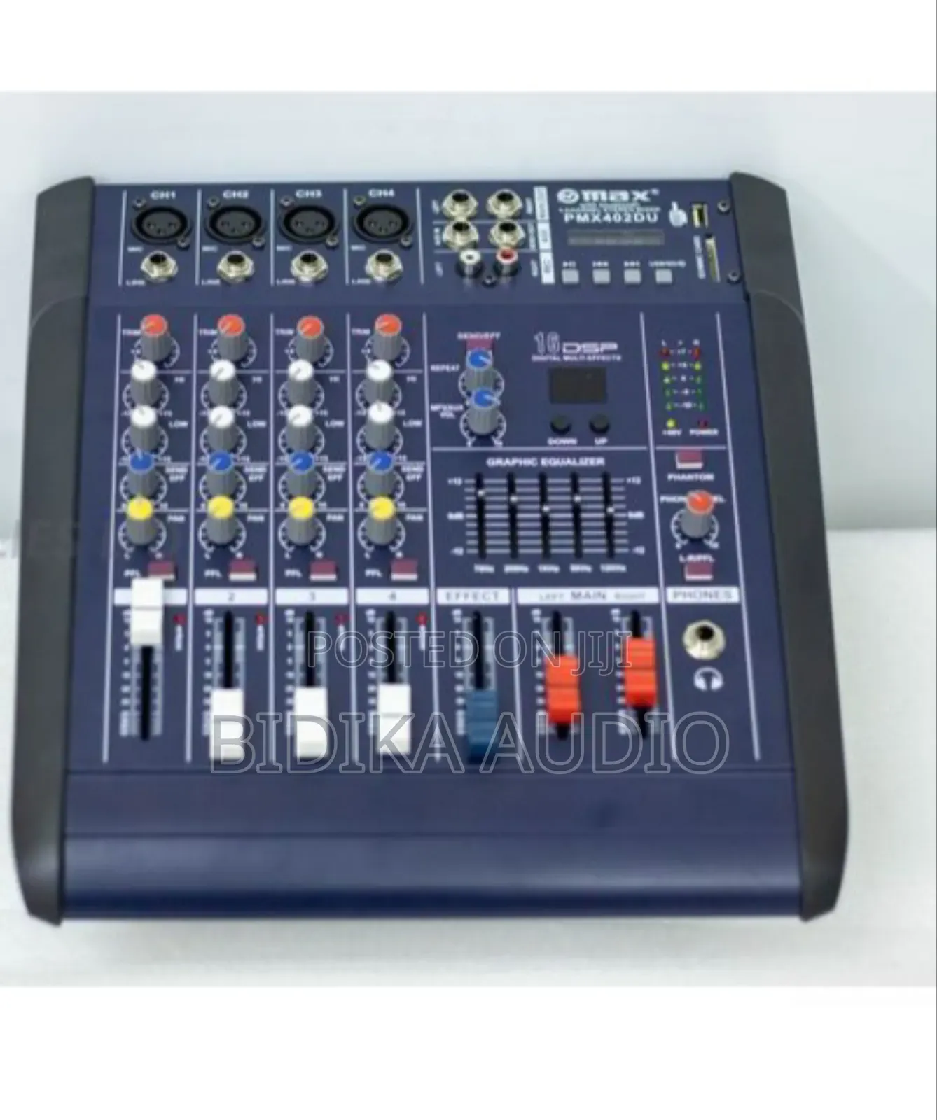 Max 4ch Mixer With Amplifier DSP Effects, Mp3 Player, Usb