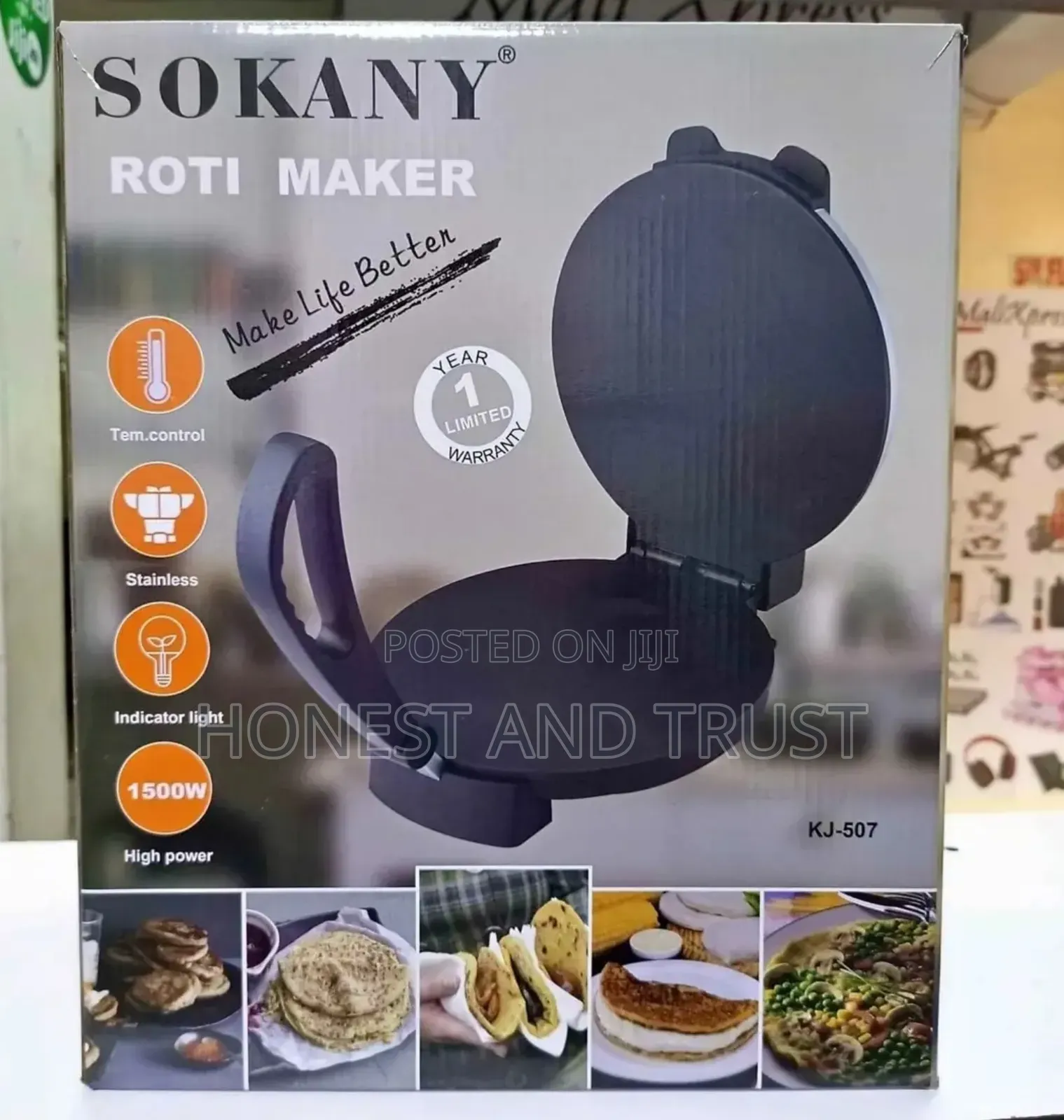 Sokany Modern Electric Chapati/Roti Maker