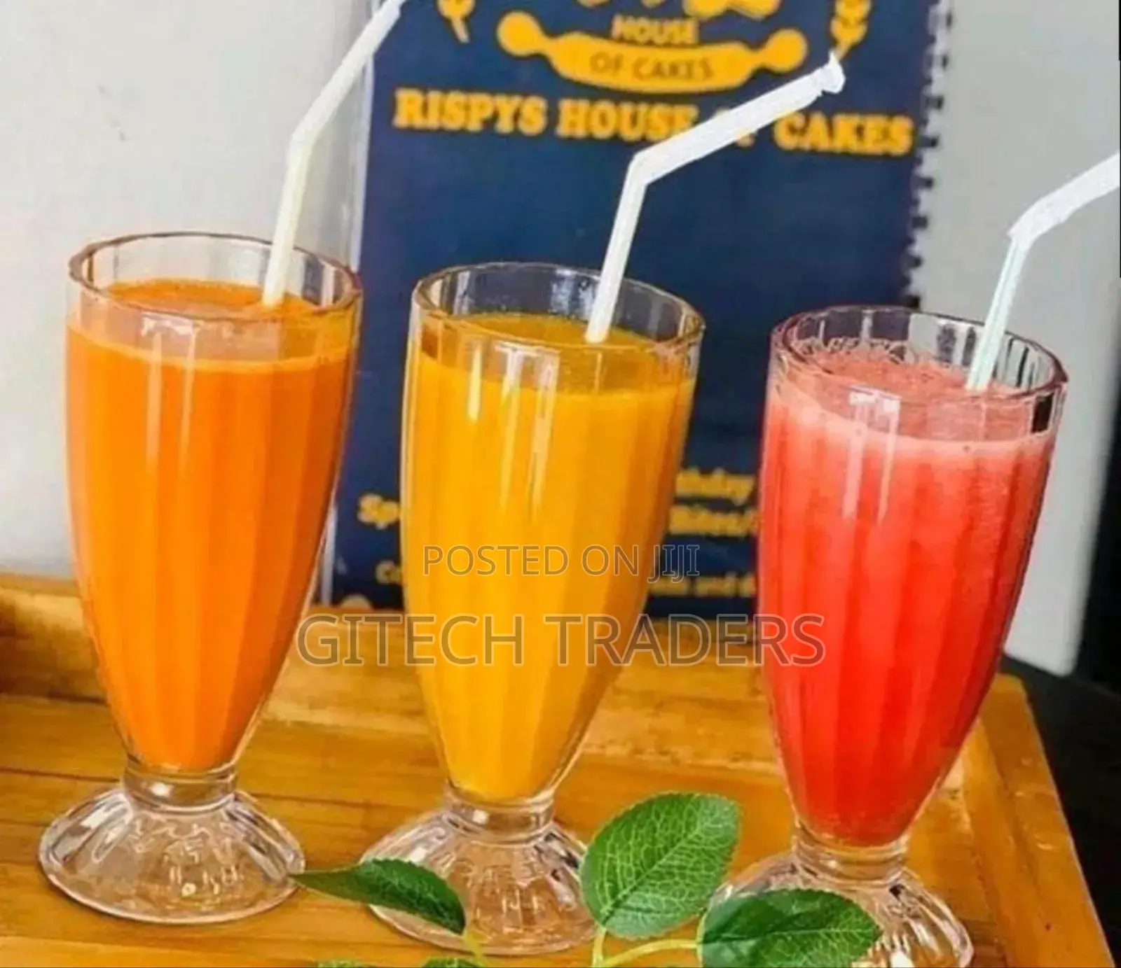 Smoothie / Juice Glasses the Big Size 6 PCS