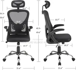 High Back Ergonomic Office Chair With Adjustable Headrest