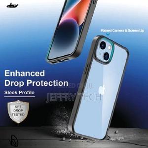 iPhone 14 Plus Clear Hybrid Case (Black Edge) - thumbnail 2