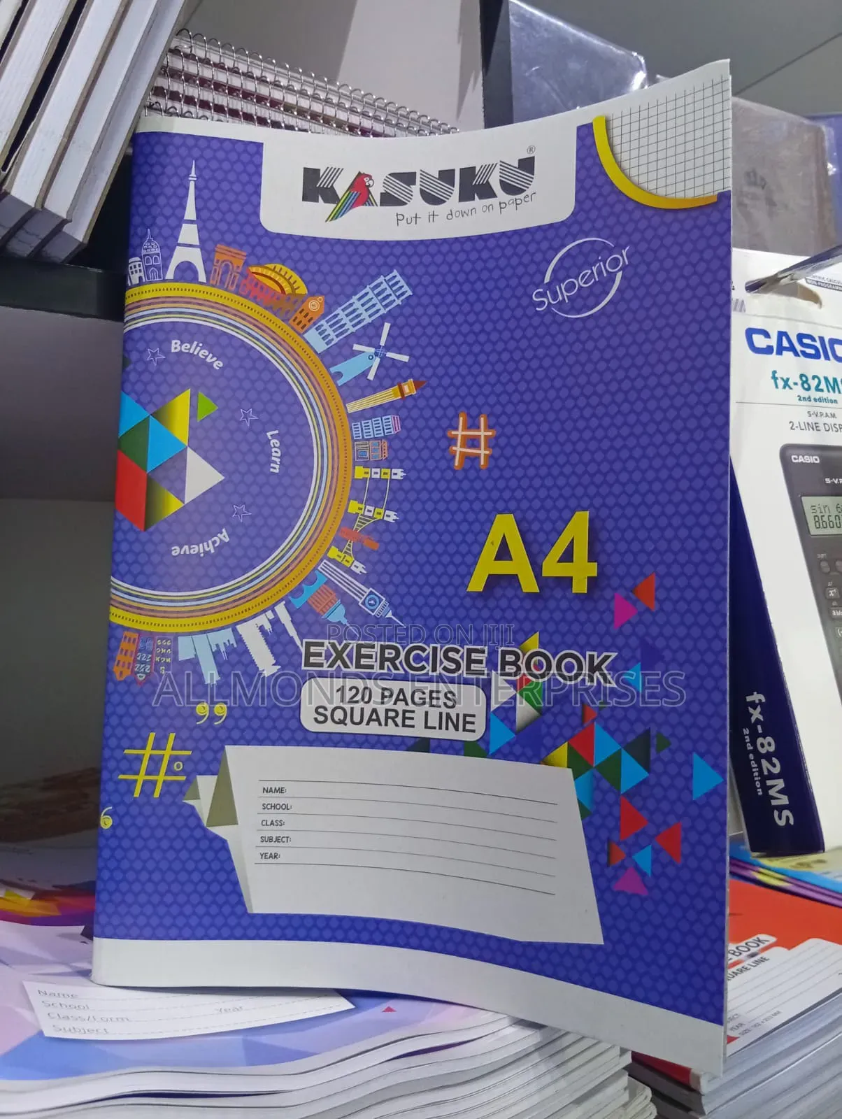 A4 Exercise Book 120 Pages-Kasuku