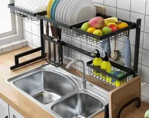 Stainless Steel Over the Sink Dish Drainer