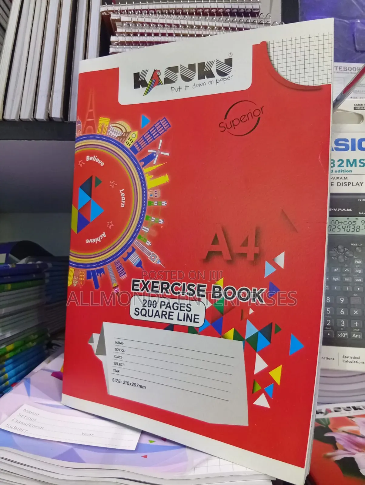 A4 Exercise Book 200 Pages- Kasuku