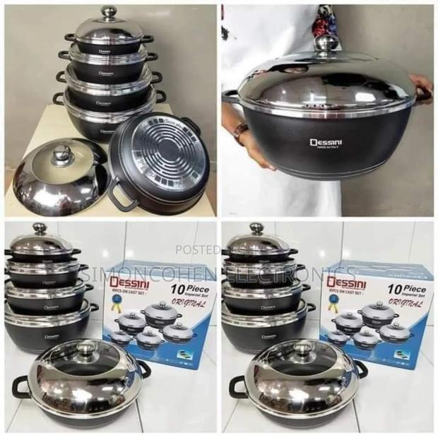 Dessini 10pc Cookware Black