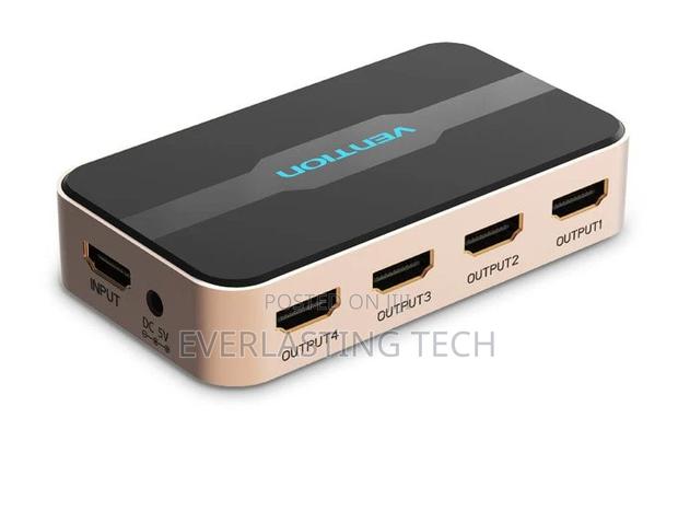 Vention 1 in 4 Out Hdmi Splitter Black - thumbnail 3