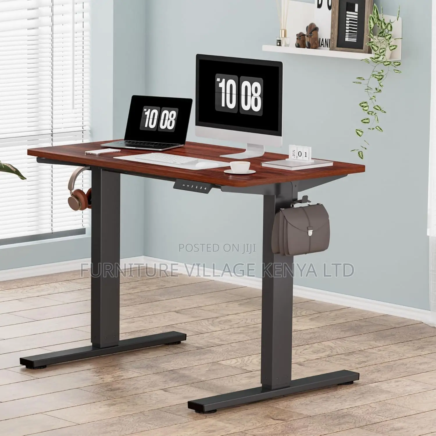 140 * 60cm Electric Standing Adjustable Sit Stand Up Desk