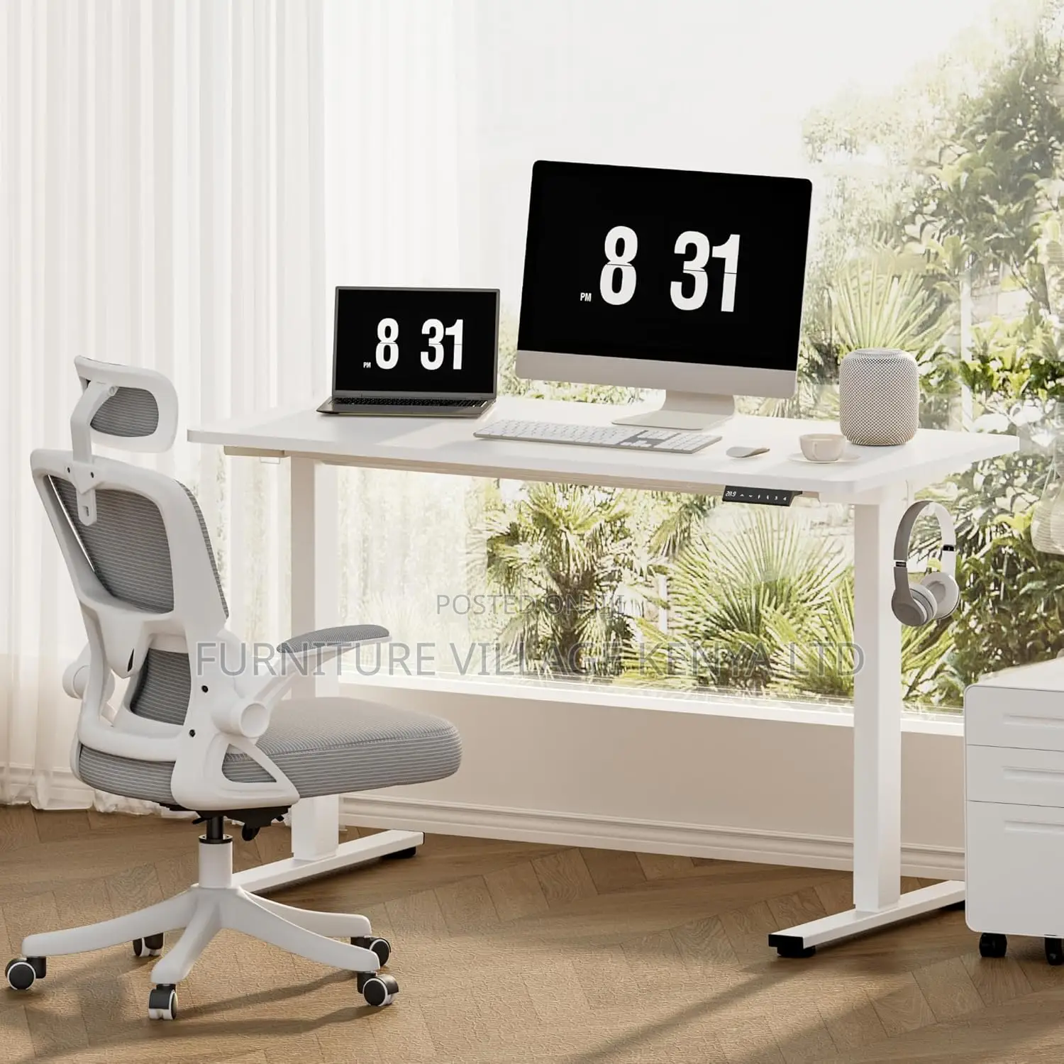 140 * 60cm Electric Standing Adjustable Sit Stand Up Desk