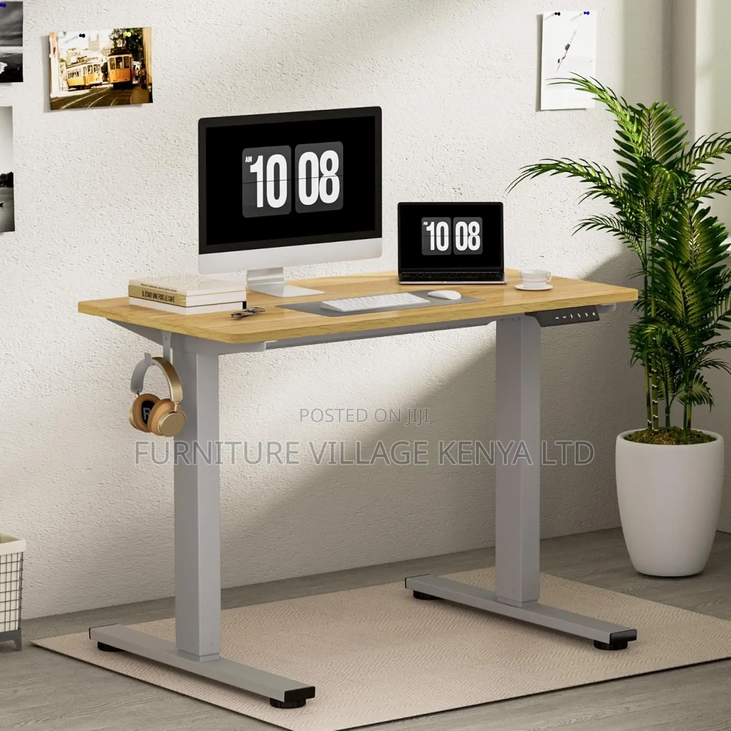 140 * 60cm Electric Standing Adjustable Sit Stand Up Desk