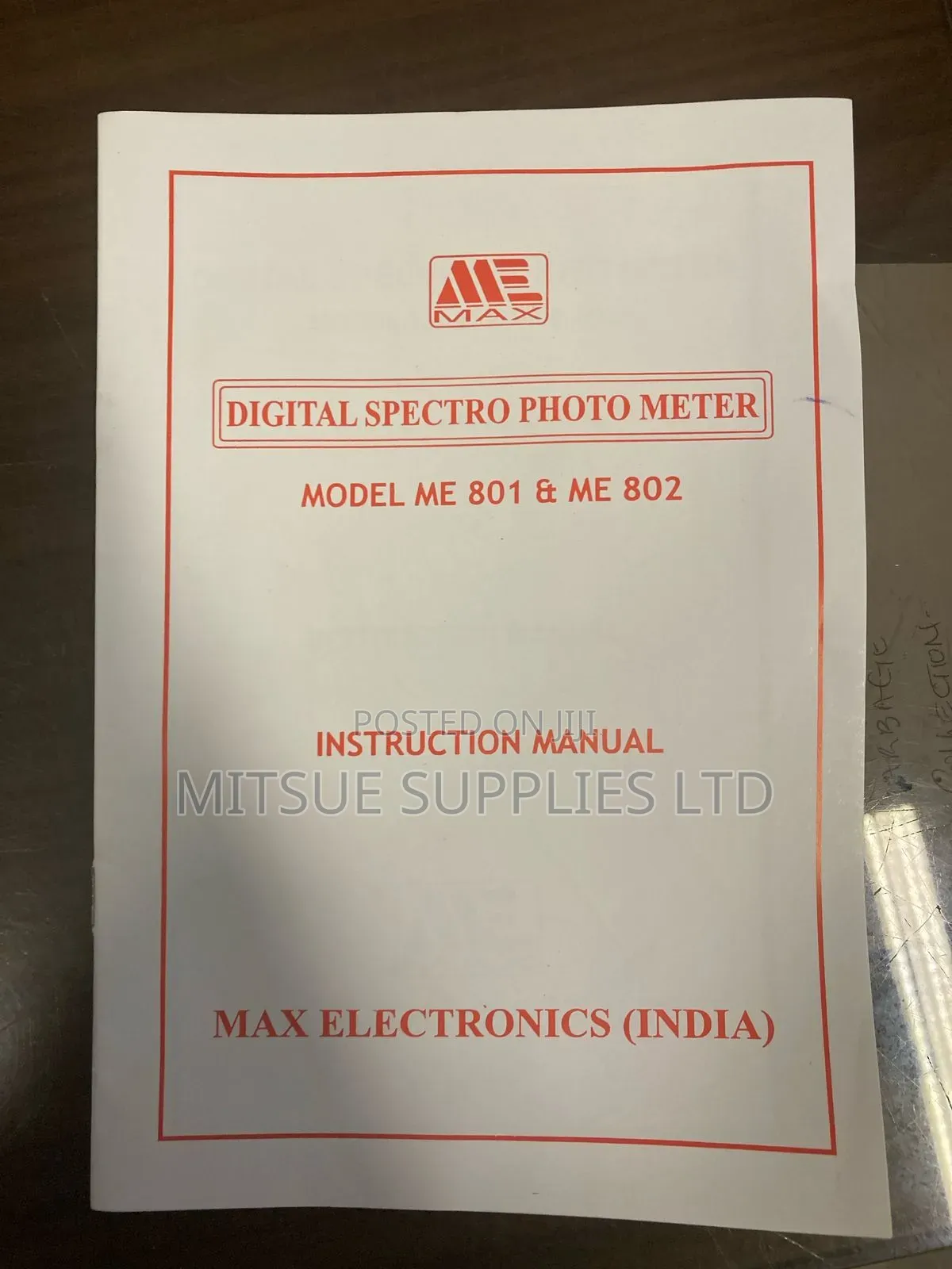 Spectrophotometer Digital Me803