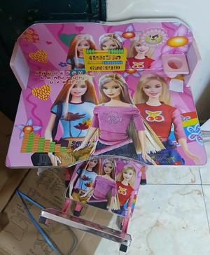 Pink Adjustable Kids Study Table Desk With Chair - thumbnail 2