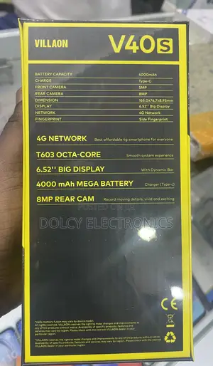 New Villaon V40s 64 GB Black
