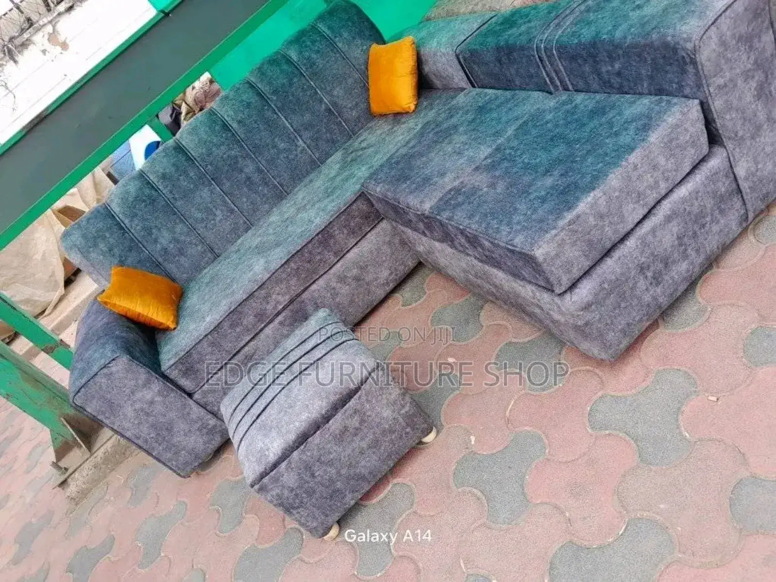 Velvet 5seater L Shaped Sofa Set
