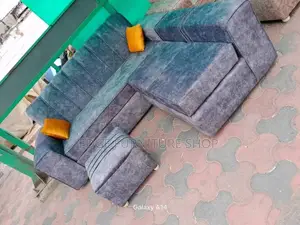 Velvet 5seater L Shaped Sofa Set