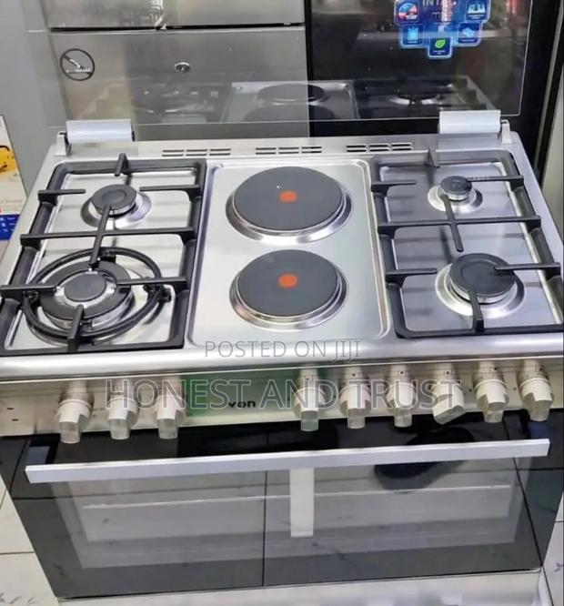 Ramtons 60*90 Stainless Steel Cooker With Gas Compartment
