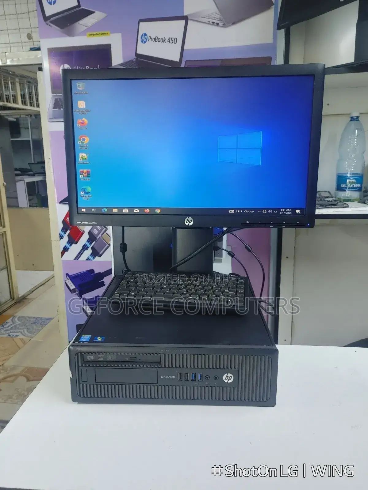 Desktop Computer HP EliteDesk 800 8GB Intel Core I5 HDD 500GB