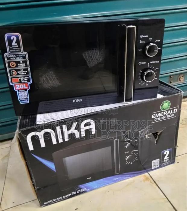 New Mika 20litres Black Microwave