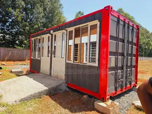 20ft Shipping Container Office With a Washroom and Vanity.