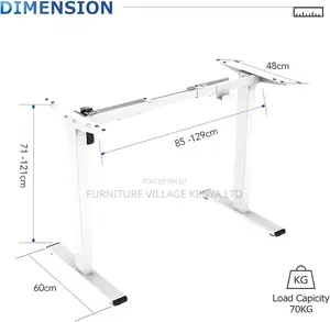 Height Adjustable Sit Stand Desk With Memory Smart Panel
