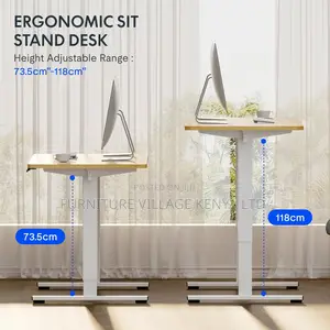 Height Adjustable Sit Stand Desk With Memory Smart Panel