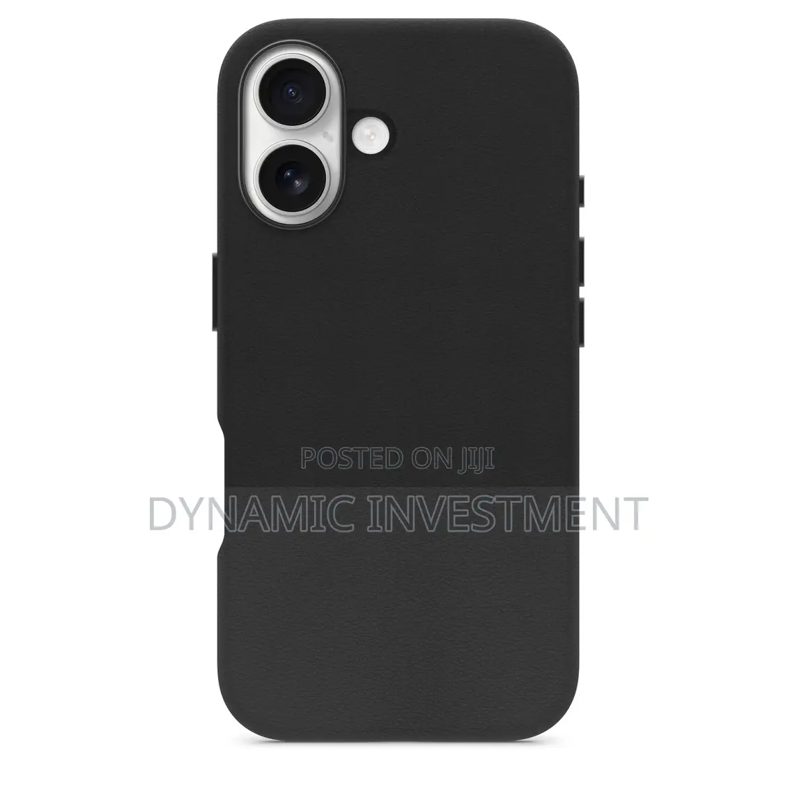 Apple iPhone 16 Leather Case Cover With Magsafe-Black