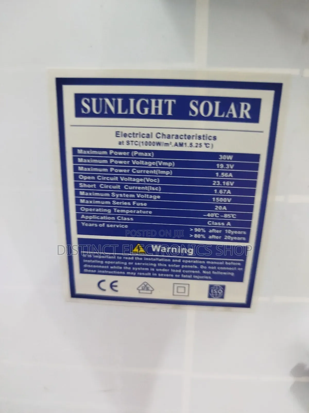 Sunlight Solar Panel