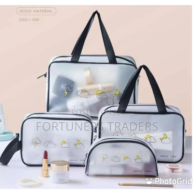 *Women 4pc Set Transparent Necessary Cosmetic Bag* - thumbnail 2
