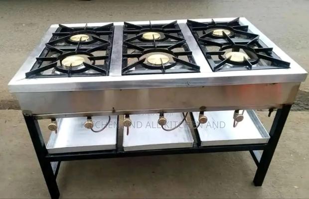 6 Burner Gas Cooker,(Stainless Steel)