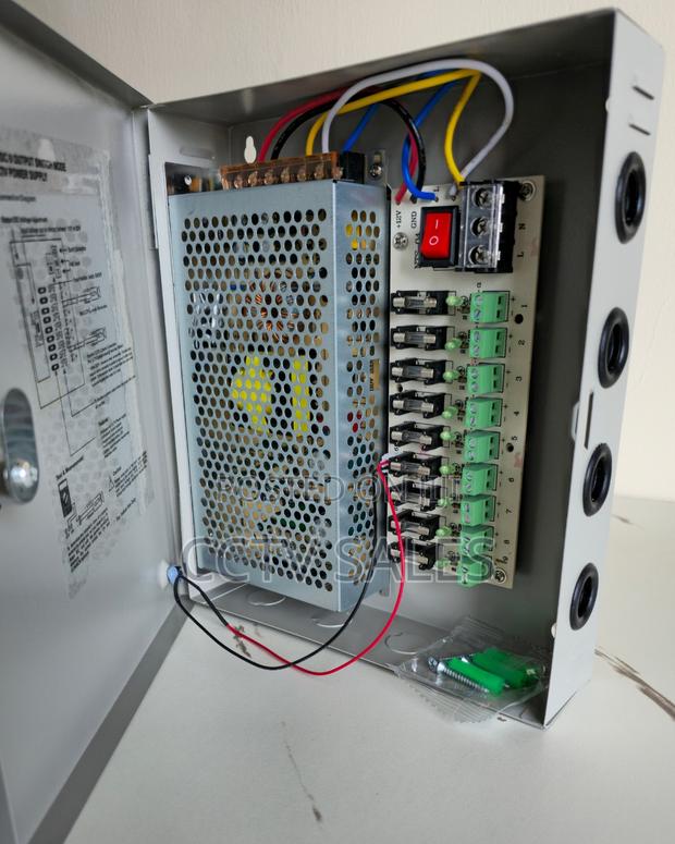 Closed CCTV Camera Power Supply Unit-12v 10cameras